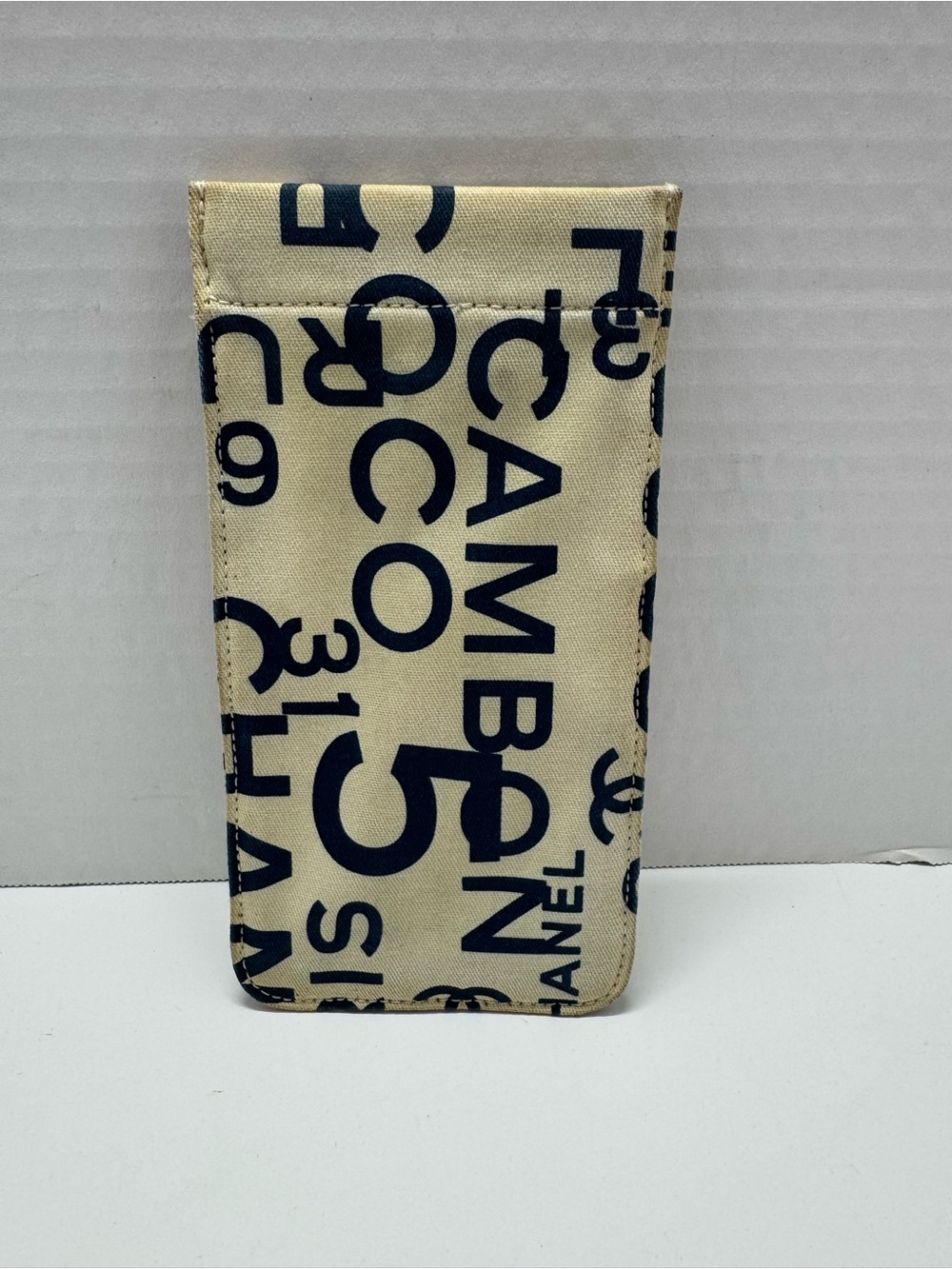 Chanel "By Sea" Line Canvas Glass Case or Small Pouch